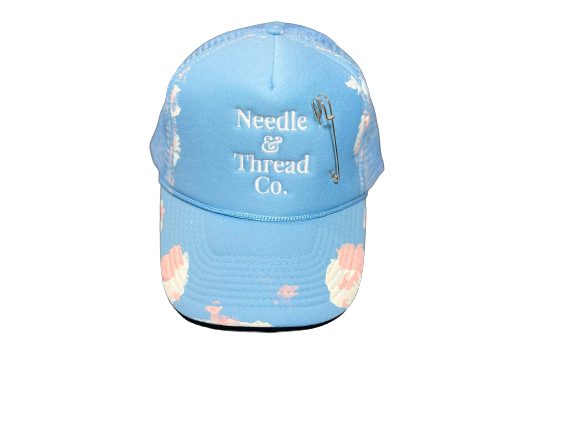 Fishman Needlepoint Trucker Hat Light Blue